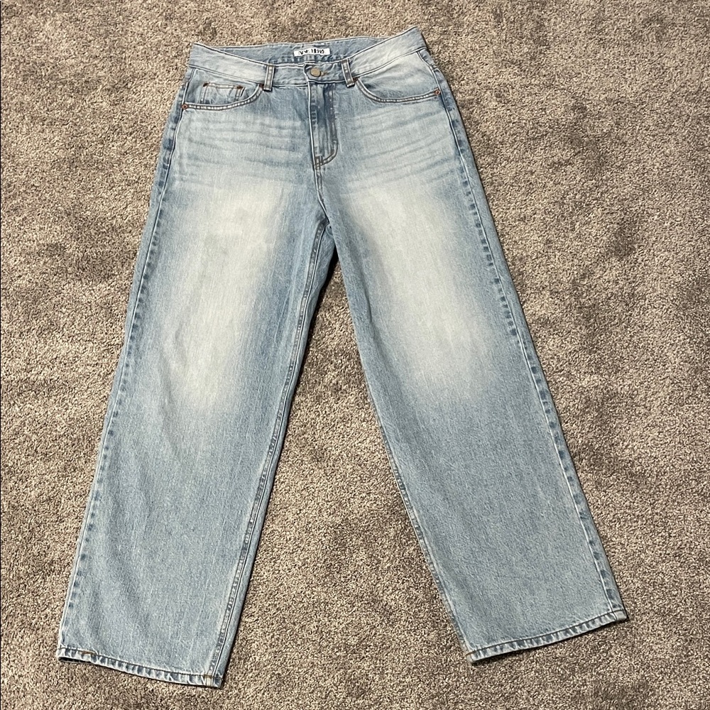 Light Blue Wide Fit Denim Jeans